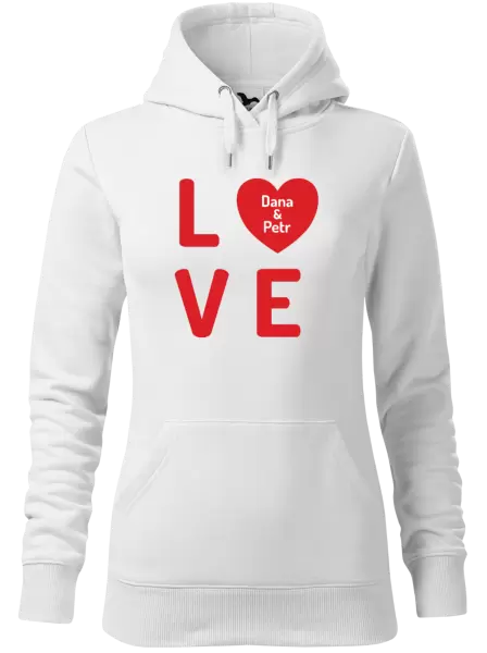 Dámská mikina Love se jmény