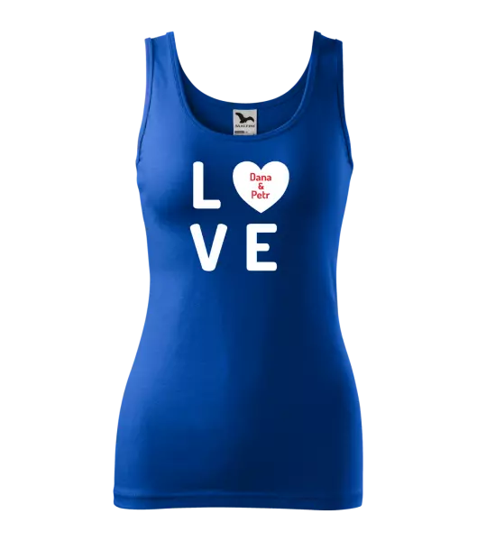 Dámské tílko Love se jmény