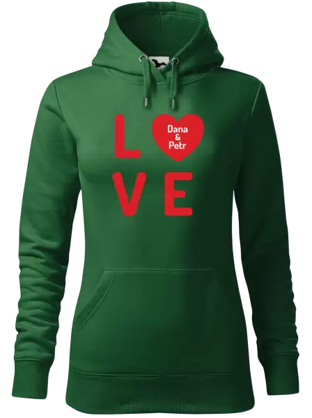 Dámská mikina Love se jmény