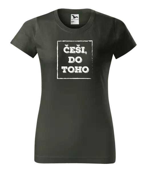Dámské tričko Češi, do toho!