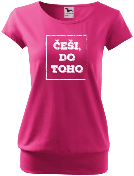 Dámské tričko Češi, do toho!