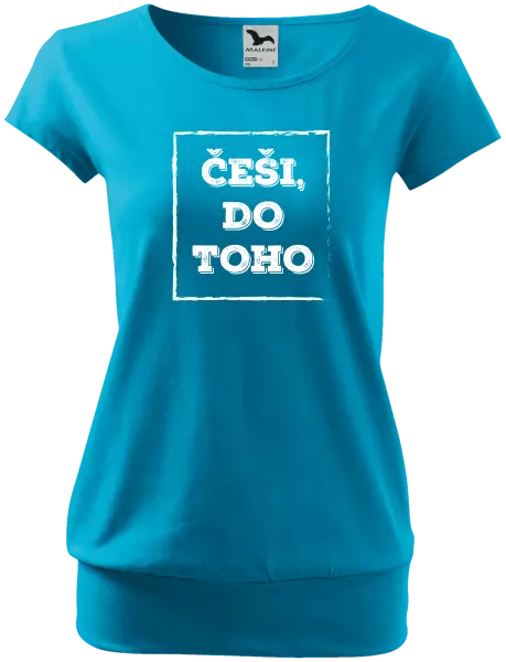 Dámské tričko Češi, do toho!