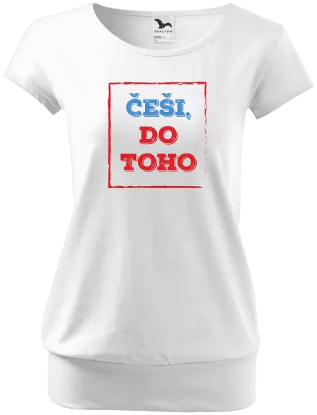 Dámské tričko Češi, do toho!