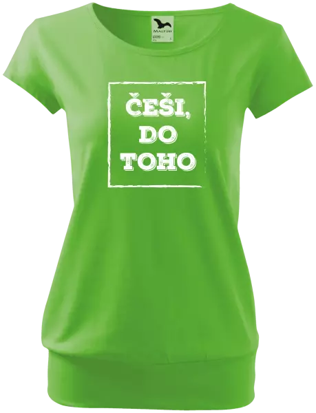 Dámské tričko Češi, do toho!