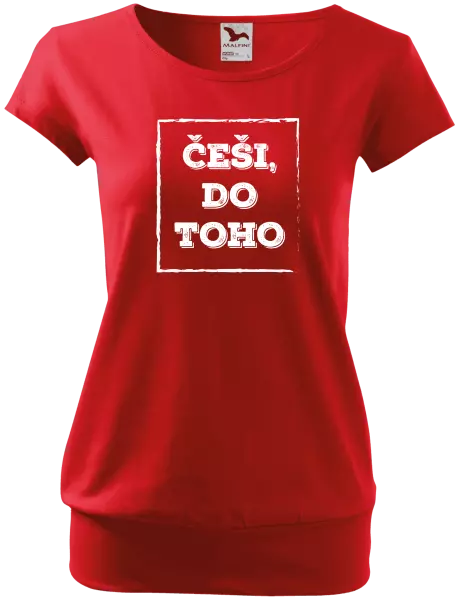 Dámské tričko Češi, do toho!