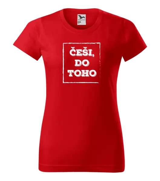 Dámské tričko Češi, do toho!