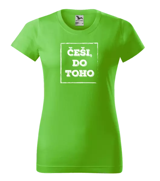 Dámské tričko Češi, do toho!