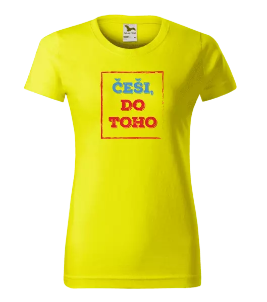 Dámské tričko Češi, do toho!
