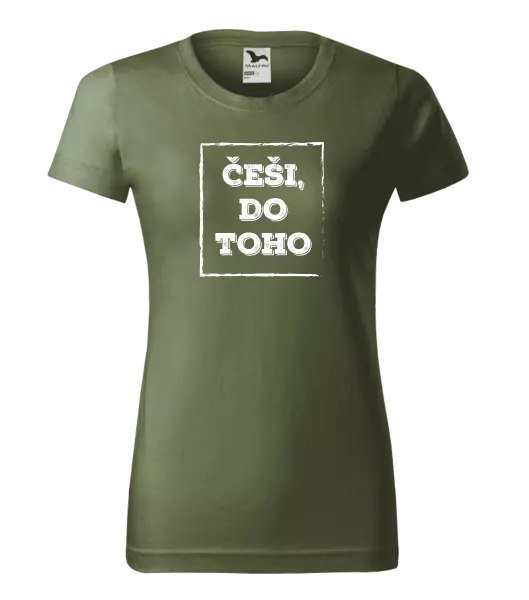 Dámské tričko Češi, do toho!