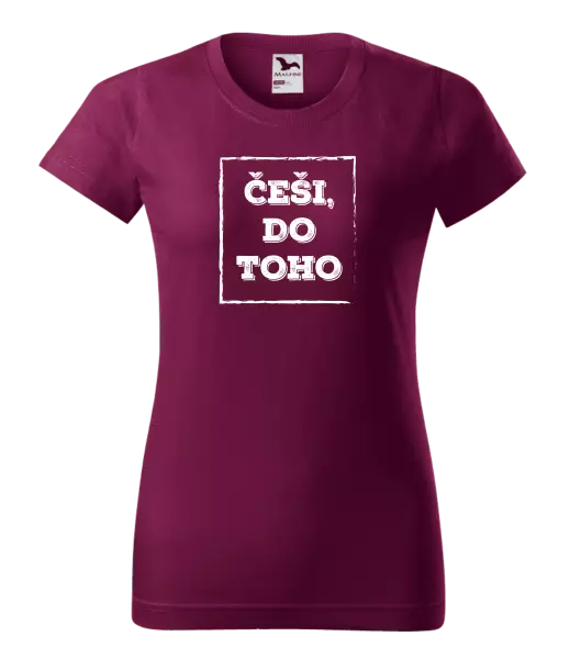 Dámské tričko Češi, do toho!