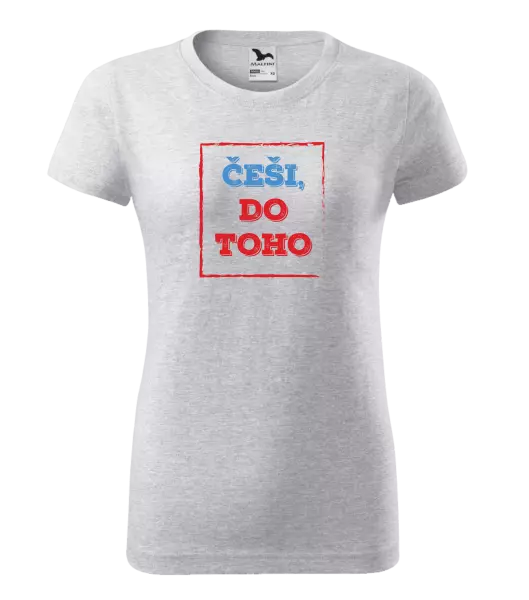 Dámské tričko Češi, do toho!