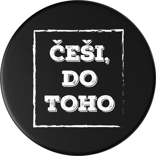 Hokejový puk Češi, do toho!