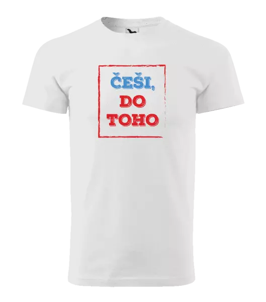 Pánské tričko Češi, do toho!