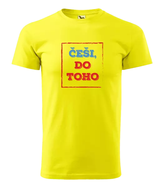 Pánské tričko Češi, do toho!