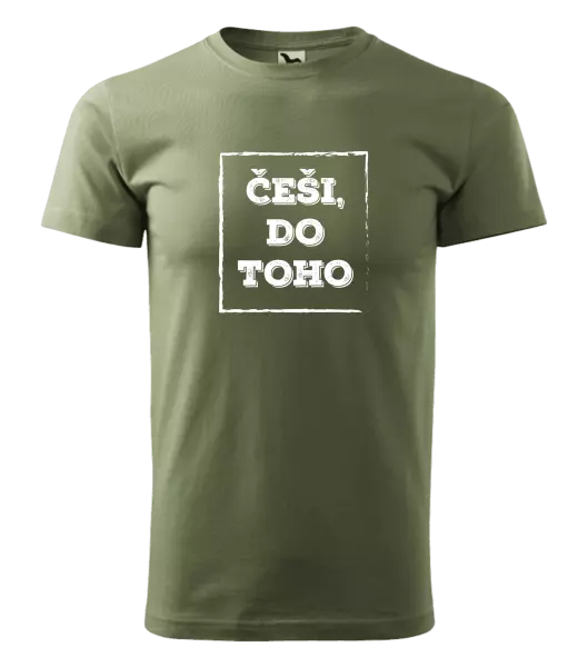 Pánské tričko Češi, do toho!