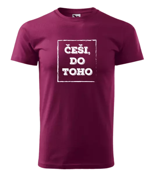 Pánské tričko Češi, do toho!