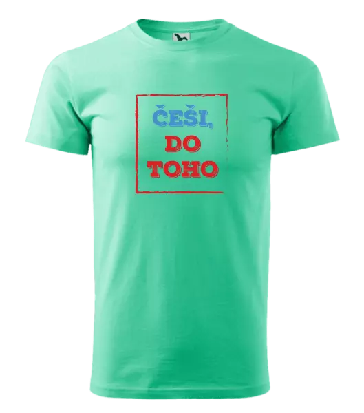 Pánské tričko Češi, do toho!