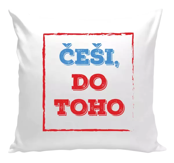 Polštář Češi, do toho!