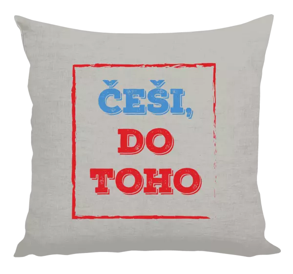 Polštář Češi, do toho!