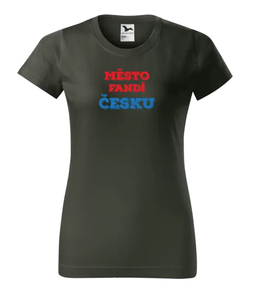 Dámské tričko Město fandí Česku