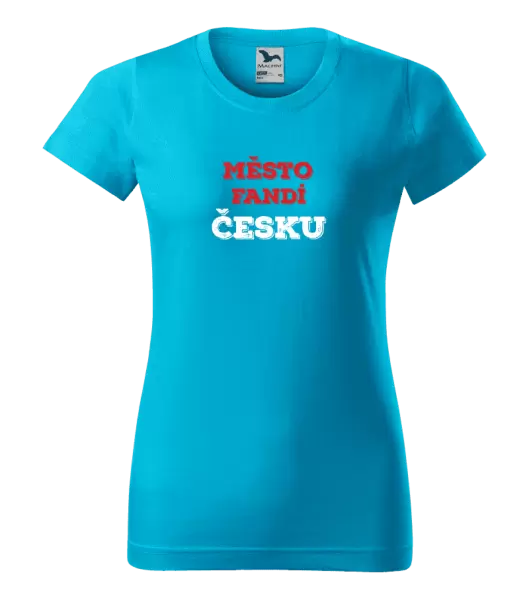 Dámské tričko Město fandí Česku