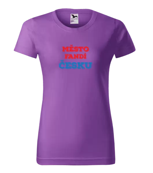 Dámské tričko Město fandí Česku