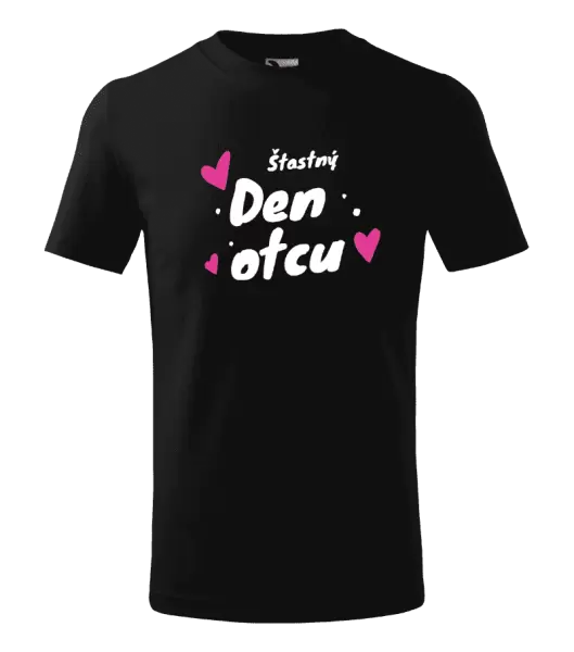 Dětské tričko Šťastný den otců - srdce