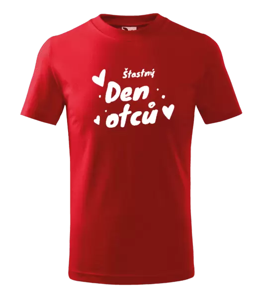 Dětské tričko Šťastný den otců - srdce