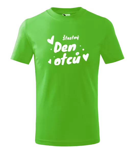 Dětské tričko Šťastný den otců - srdce