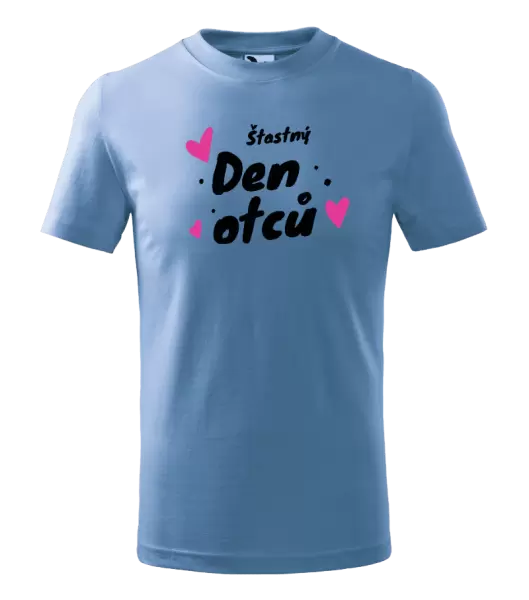 Dětské tričko Šťastný den otců - srdce