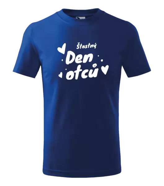 Dětské tričko Šťastný den otců - srdce