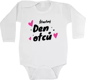 Dětské body Šťastný den otců - srdce