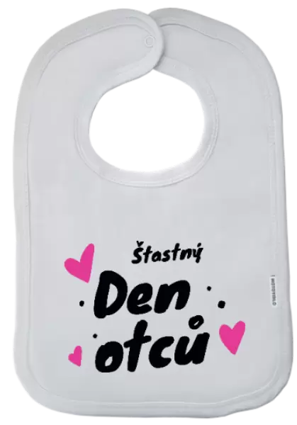 Dětský bryndák Šťastný den otců - srdce