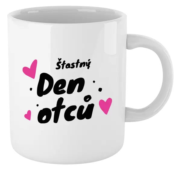 Hrnek Šťastný den otců - srdce