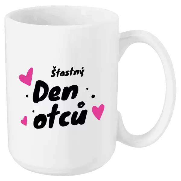 Hrnek Šťastný den otců - srdce