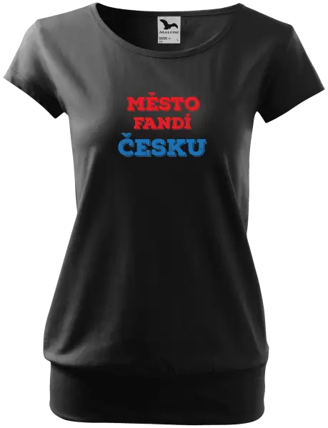 Dámské tričko Město fandí Česku