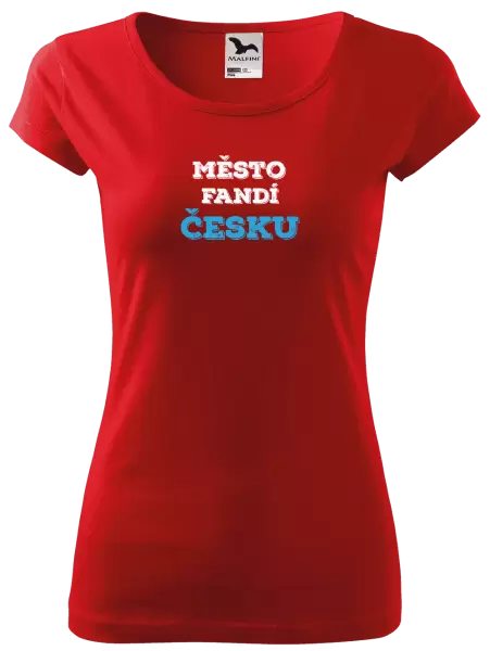 Dámské tričko Město fandí Česku