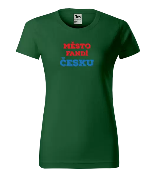 Dámské tričko Město fandí Česku