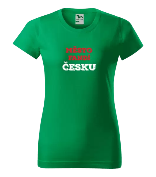 Dámské tričko Město fandí Česku