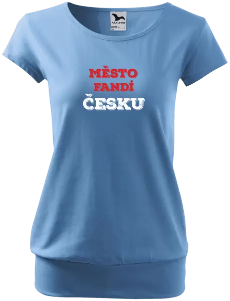Dámské tričko Město fandí Česku