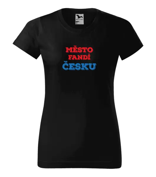 Dámské tričko Město fandí Česku