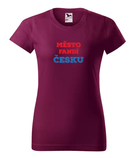 Dámské tričko Město fandí Česku