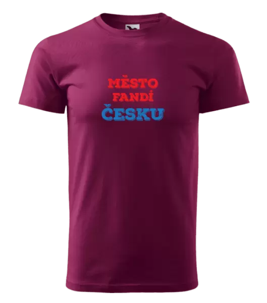 Pánské tričko Město fandí Česku