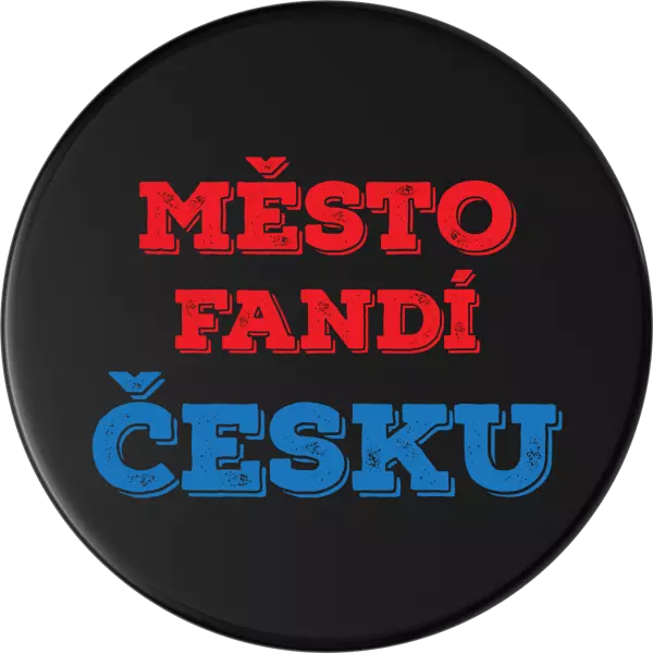 Hokejový puk Město fandí Česku