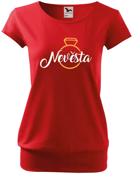 Dámské tričko Nevěsta - zlatý prsten