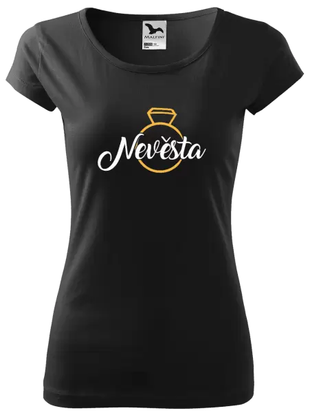 Dámské tričko Nevěsta - zlatý prsten