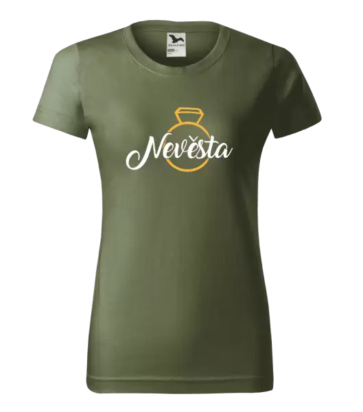 Dámské tričko Nevěsta - zlatý prsten