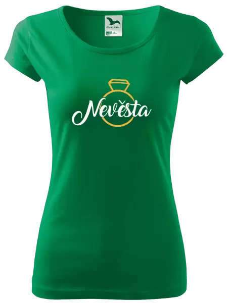 Dámské tričko Nevěsta - zlatý prsten