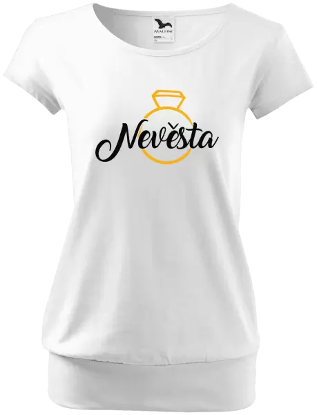 Dámské tričko Nevěsta - zlatý prsten