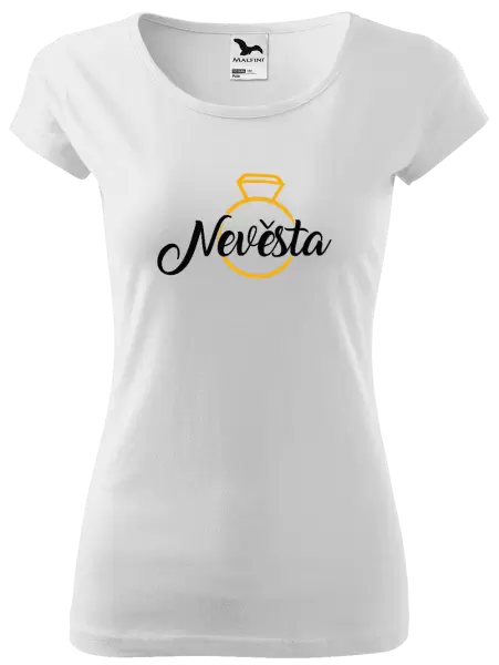 Dámské tričko Nevěsta - zlatý prsten